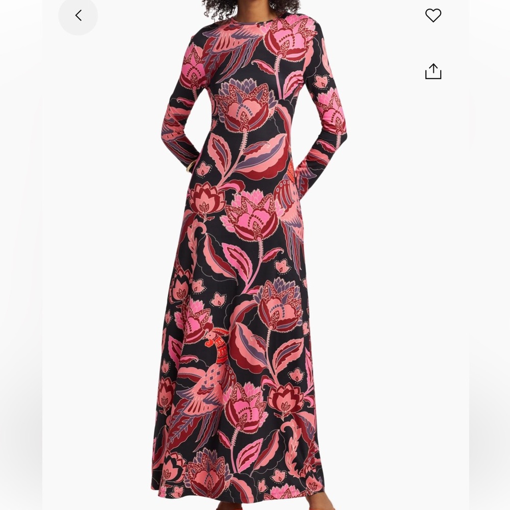 Eywasouls Malibu Sam Floral Stretch Jersey Body-Con Maxi Dress